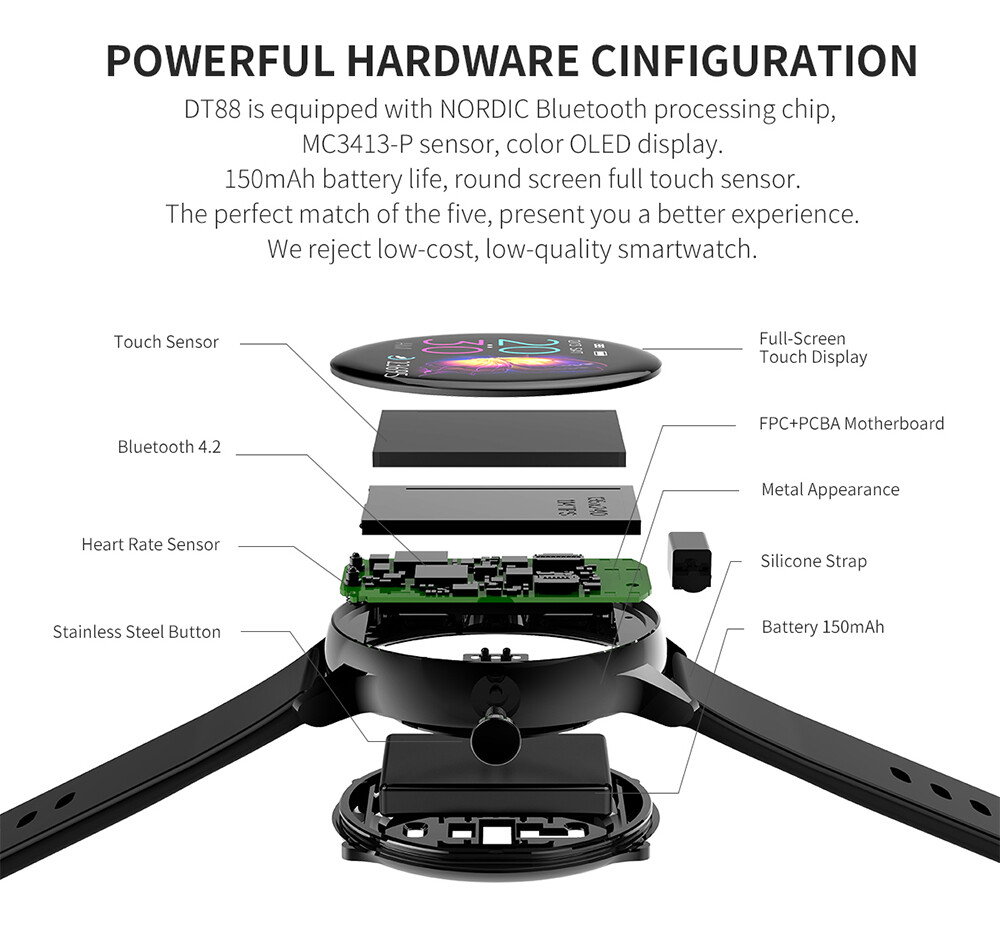 screen touch watch battery price